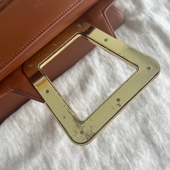 Kat Maconie leather cross body bag in brown